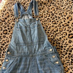 GAP Denim Shorts Overalls in Classic Blue Small